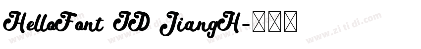 HelloFont ID JiangH字体转换 HelloFont ID JiangH字体转换